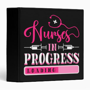 Nurse In Progress Nursing School Student Binder