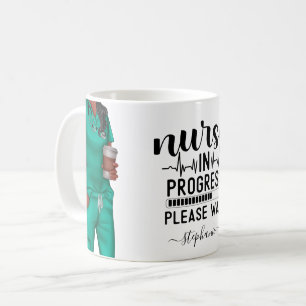 Nurse in Progress Personalized Coffee Mug