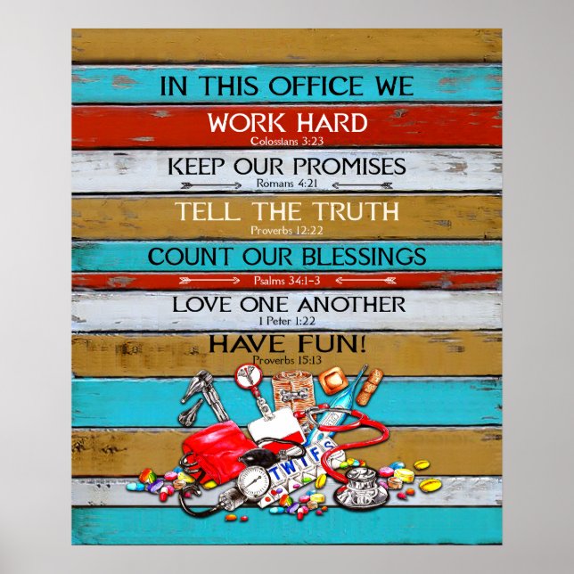 Nurse In This Office We Motivational Poster (Front)