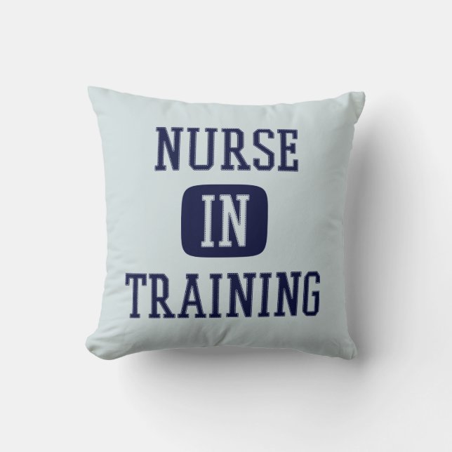 Nurse In Training Future Nurse Nursing School Throw Pillow (Front)