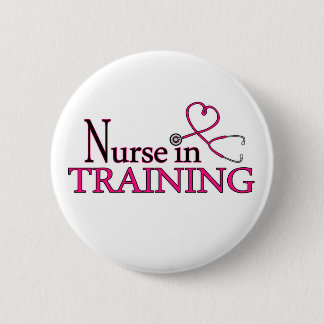 Nurse in Training - Pink 2 Inch Round Button