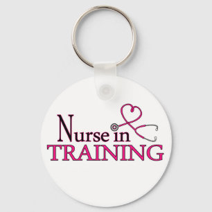 Nurse in Training - Pink Keychain