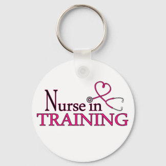 Nurse in Training - Pink Keychain
