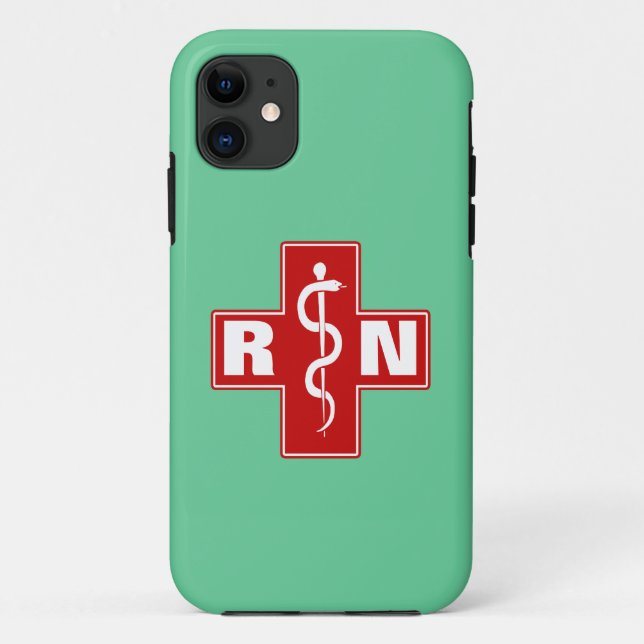 Nurse Initials Case-Mate iPhone Case (Back)