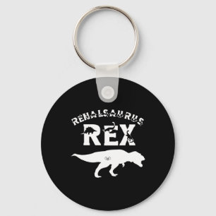 Nurse Kidney Disease Transplant Tech Dinosaur Love Keychain