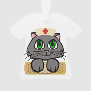 Nurse Kitten Ornament