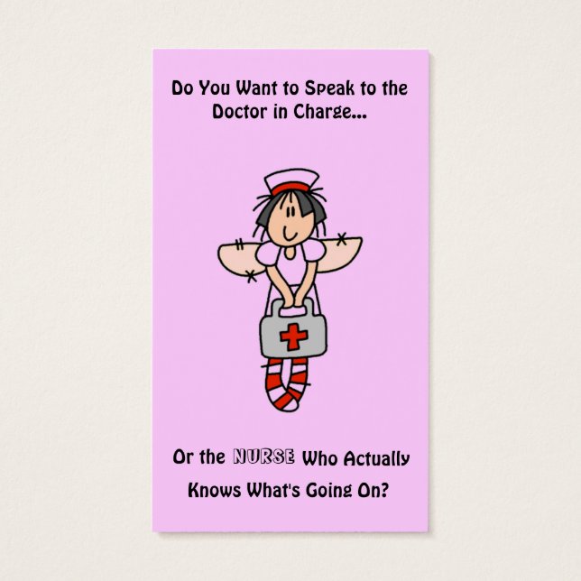 Nurse Knows Buisiness Cards (Back)