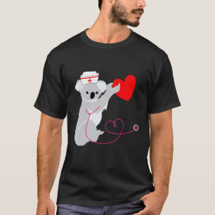 Nurse Koala Eucalyptus Bear Australia Doctor Nursi T-Shirt