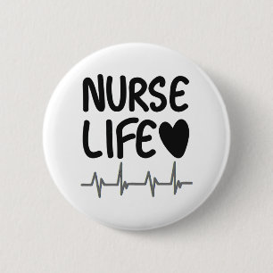 Nurse Life 2 Inch Round Button