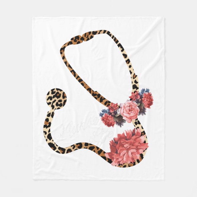 Nurse Life   Fleece Blanket (Front)