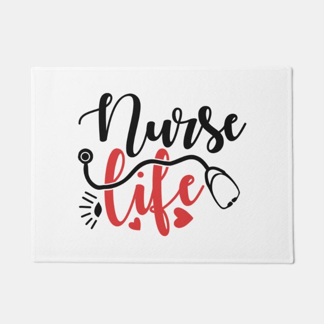 Nurse Life Gifts  Doormat (Front)