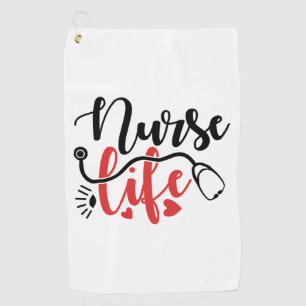 Nurse Life Gifts Golf Towel