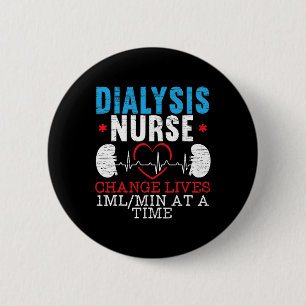 Nurse Life Heartbeat  2 Inch Round Button