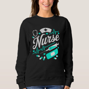 Nurse Life Heartbeat Week 2025 RN LPN CNA Healthca Sweatshirt