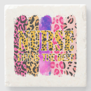 Nurse Life Is The Best (1) Stone Coaster