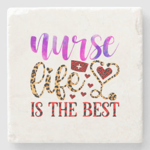 Nurse Life Is The Best (2) Stone Coaster