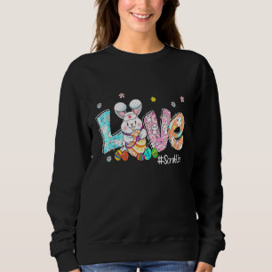 Nurse Life Love Cute Bunny Easter Day Stethoscope Sweatshirt