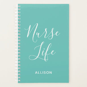 Nurse Life Médicale Turquoise et blanc Personnalis