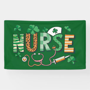 Nurse Life Nurse Day Gifts St Patricks Day Banner