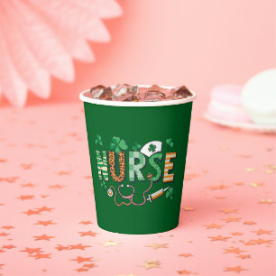 Nurse Life Nurse Day Gifts St Patricks Day Paper Cups