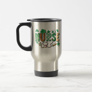 Nurse Life Nurse Day Gifts St Patricks Day  Travel Mug