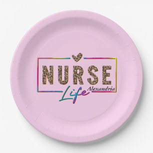 Nurse Life Paper Plate