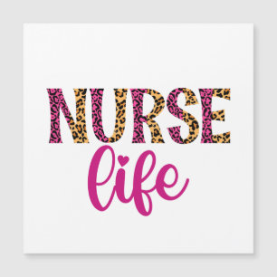 Nurse Life  - Pink and Leopard Print