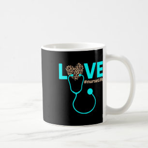 Nurse Life Rn Lpn Cna Healthcare Leopard Nurse Wee Coffee Mug