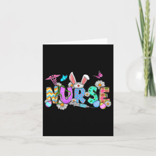 Nurse Life Stethoscope Nursing Cute Easter Bunny E Card