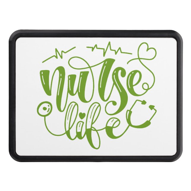 Nurse Life Trailer Hitch Cover (Front)