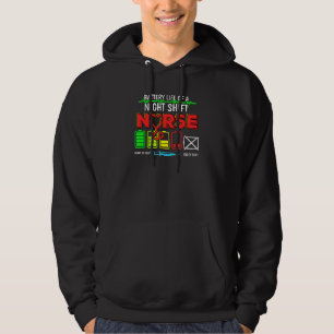 Nurse Lifesavers Nursing Energy Night Shift Batter Hoodie