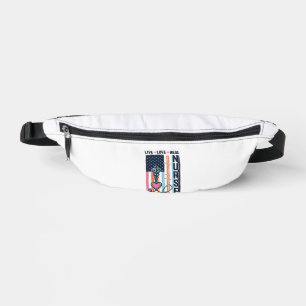 Nurse Live Love Heal Patriotic Vintage Vector Desi Fanny Pack