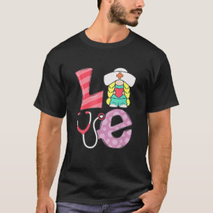 Nurse Love Gnome Happy Valentine's Day RN ER NICU T-Shirt