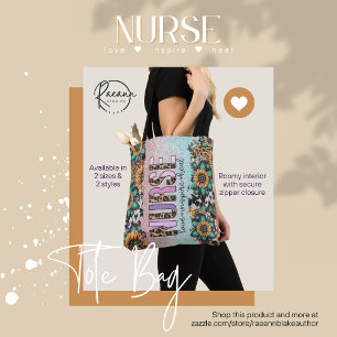 Nurse Love Inspire Heal Tote Bag