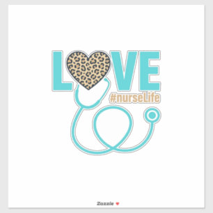 Nurse Love Leopard Stethoscope Vector Design_1