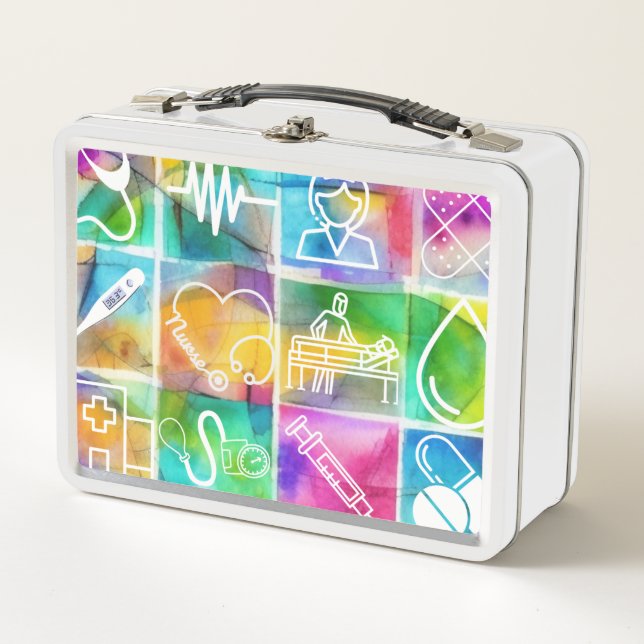 Nurse Love Metal Lunch Box (Front)