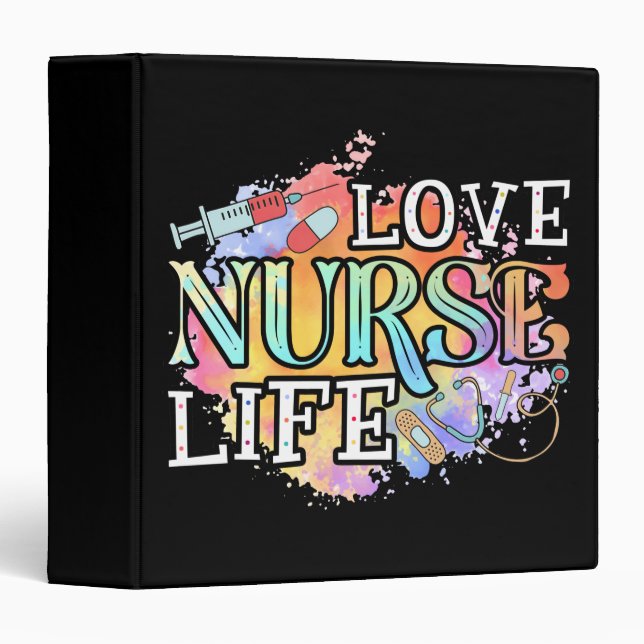 Nurse Love Nursing Student RN Life Thank You Binder (Front/Spine)