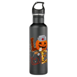 Nurse Love Pumpkin Shirt Funny Halloween Nurse Gif 710 Ml Water Bottle