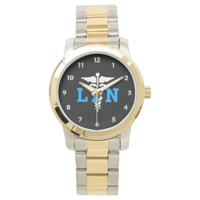 Nurse LPN Medical Symbol Watch (Front)