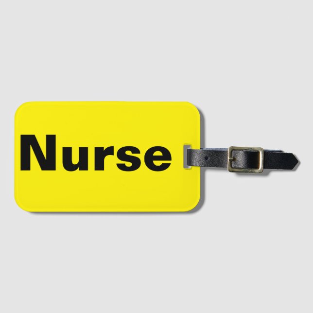 Nurse Luggage Tag (Front Horizontal)