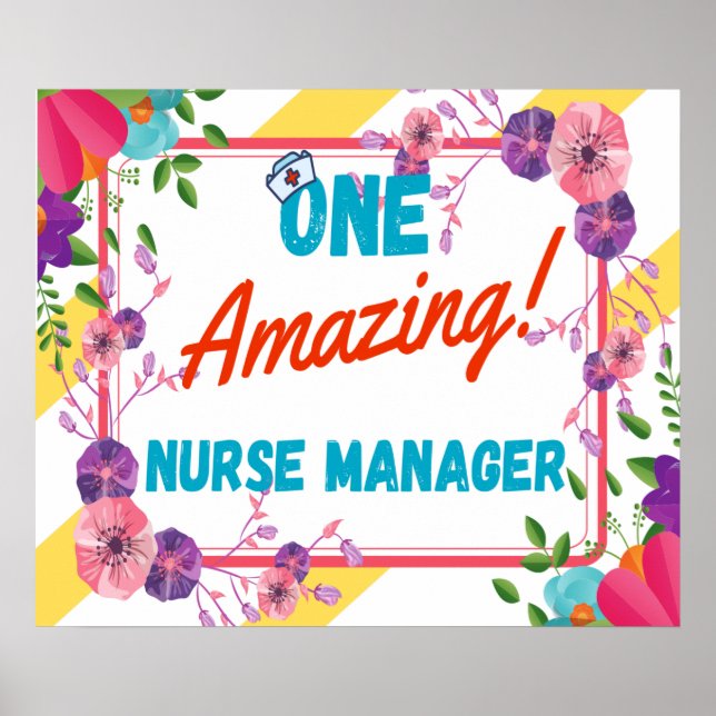 Nurse Manager Appreciation Gift Idea Poster (Front)