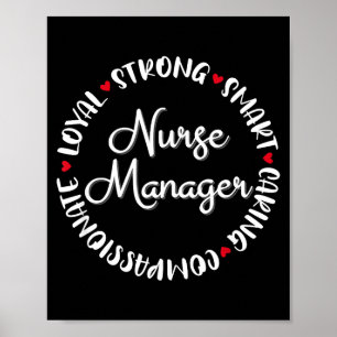 Nurse Manager Nurses Nursing Graduation Medical Lo Poster