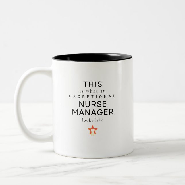 Nurse Manager Two-Tone Coffee Mug (Left)