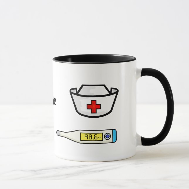 Nurse Medical Graphics Mug  Personalize Name (Right)
