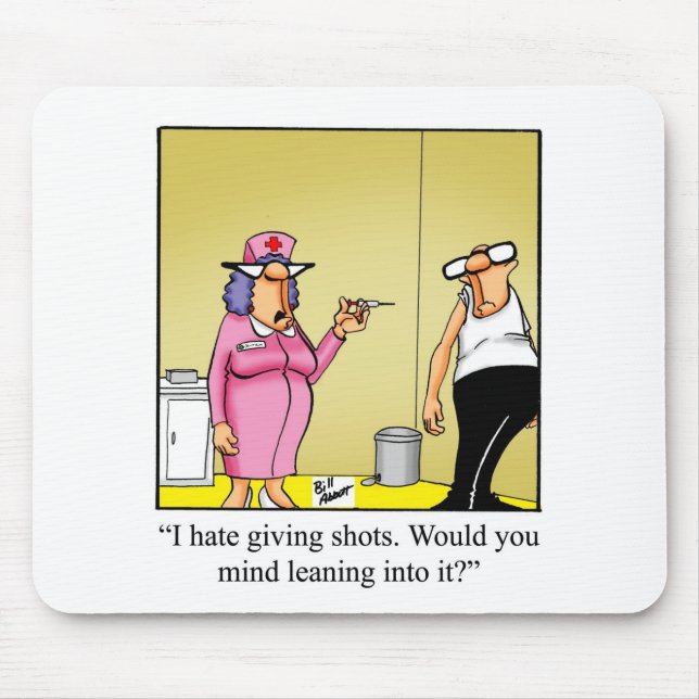Nurse/Medical Humour Mouse Pad "Spectickles"= (Front)