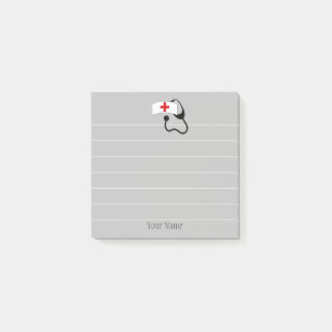 Nurse Medical Stethoscope With Lines Personalized Post-it Notes