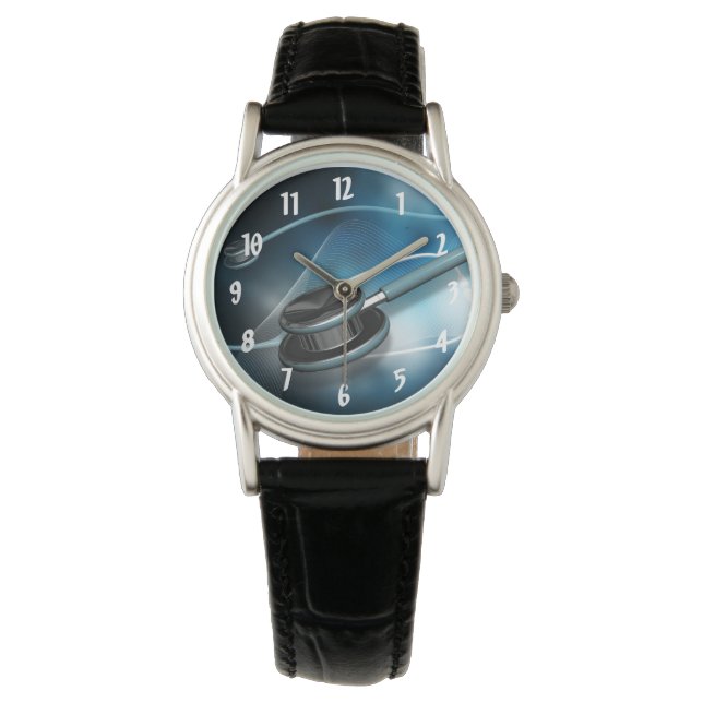 Nurse Medical Stethoscopes Wrist Watch (Front)