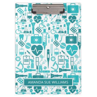 Nurse / Medical Student - Add Your Name /Monogram  Clipboard