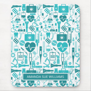 Nurse / Medical Student - Add Your Name /Monogram  Mouse Pad