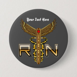 Nurse Men Women View about design below 3 Inch Round Button